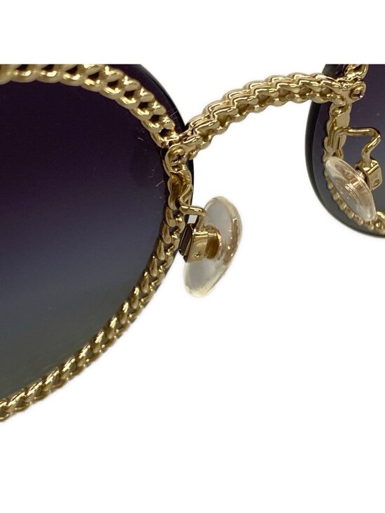 Chanel Sunglasses Black Gold Eyewear